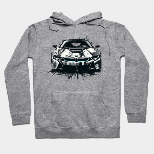 BMW i8 Hoodie by Vehicles-Art